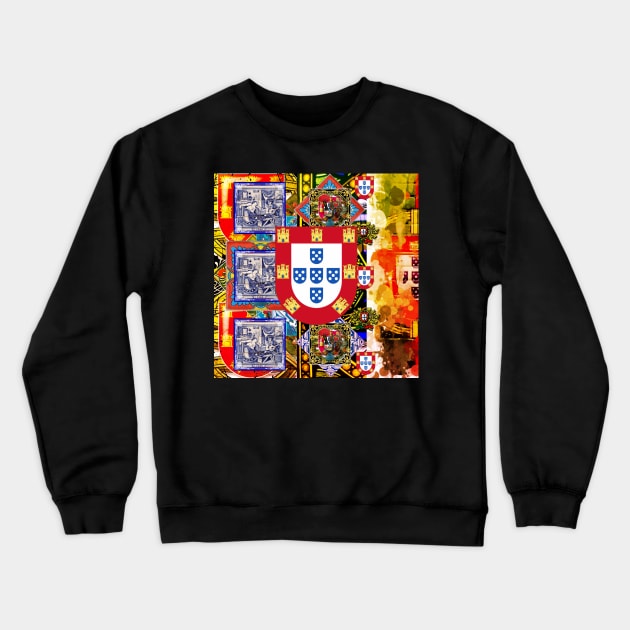 Portuguese folk art Crewneck Sweatshirt by Azorean1963